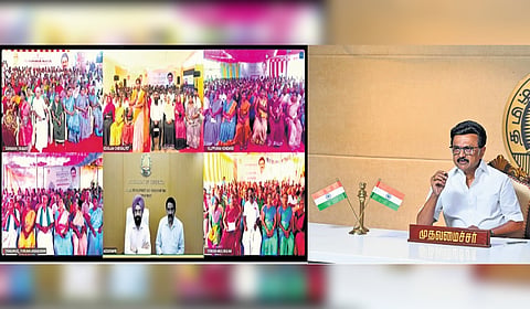 Chief Minister MK Stalin said gram sabhas are the foundation of democracy while addressing the meetings from his camp office on Saturday.