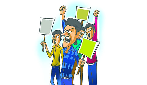 The ensuing confrontation saw activists and the victim's relatives staging a sit-in protest at the Kotwali Police Station until Sunday morning.