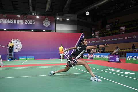 Vennala Kalagotla in action on Monday