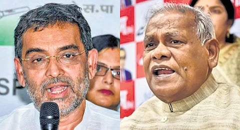 Jitan Ram Manjhi-led Hindustani Awam Morcha and former Union minister Upendra Kushwaha’s Rashtriya Lok Morcha expressed dissatisfaction over the number of seats allotted to them.