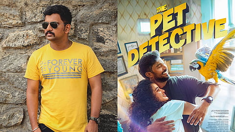 Jai Vishnu (L) and The Pet Detective poster (R)