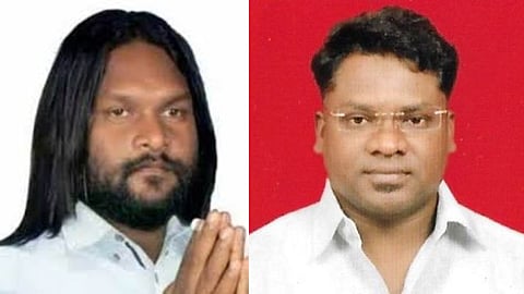 BJP candidate Babulal Soren (L); JMM candidate Somesh Soren.