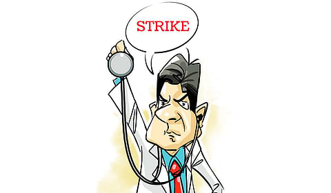 The decision to strike was taken at a meeting convened on Friday evening, attended by representatives of various associations except the nurses’ union.