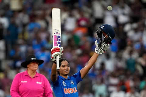 India's Pratika Rawal hit 122 off 134 balls against New Zealand on Thursday