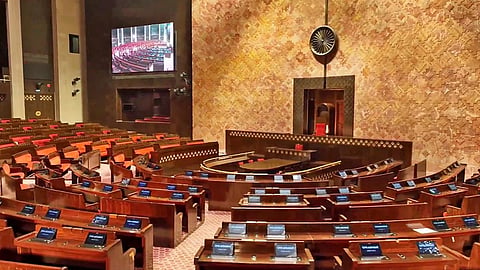 Polling for four vacant Rajya Sabha seats from Jammu and Kashmir, the first since the abrogation of Article 370, is underway. 
