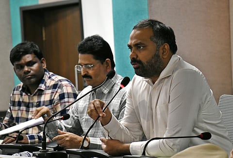 District Election Officer & GHMC Commissioner R.V. Karnan