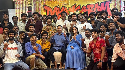 VJ Siddhu, Ishari Ganesh and the cast and crew of Dayangaram 