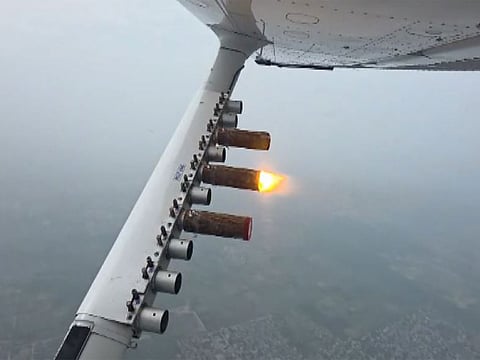 Delhi conducts cloud seeding
