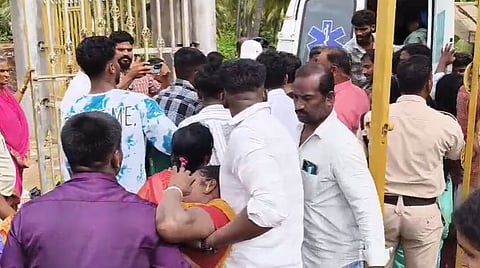 Several devotees who fainted during the stampede were given emergency care at the spot. 