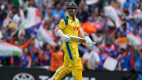 Australia's Travis Head walks off after losing his wicket to India's Mohammed Siraj during their One Day International cricket match in Sydney, Australia, Saturday, Oct. 25, 2025. 