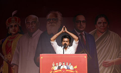 TVK president Vijay.