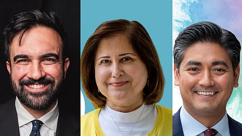 Zohran Mamdani, Ghazala Hashmi  and Aftab Pureval