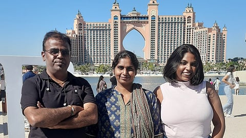 Deepti with her family