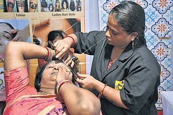 Run by the Radhamohan and Mahavinayak women self-help groups from Kantapada block of Cuttack district, the professional beauty services provided here can give any urban salon a run for money. 