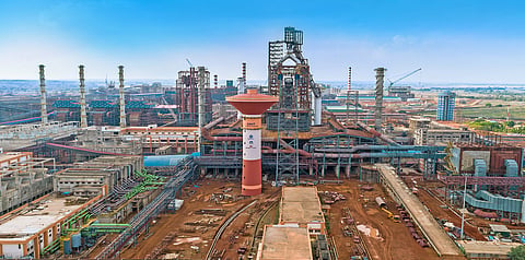 NSL’s integrated steel plant in Nagarnar, Bastar. 