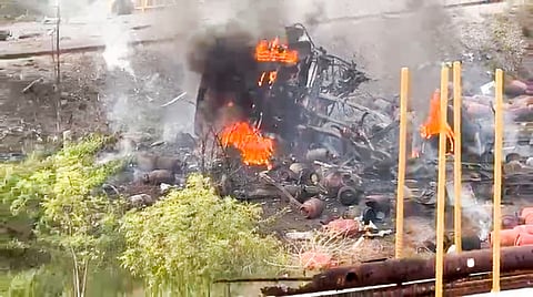 12 LPG cylinders explode at migrant workers' shelters in Nava India