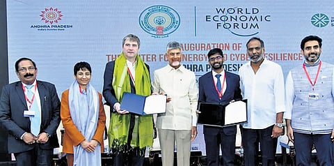 The World Economic Forum (WEF) and the Government of AP signed an MoU for establishing a Centre for Energy and 
Cyber Resilience on the concluding day of the 30th CII Partnership Summit in Visakhapatnam 