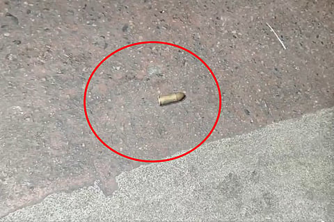 A screengrab from a video circulating on X, reportedly showing the recovered cartridge.