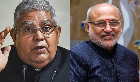 Jagdeep Dhankar and  C P Radhakrishnan 