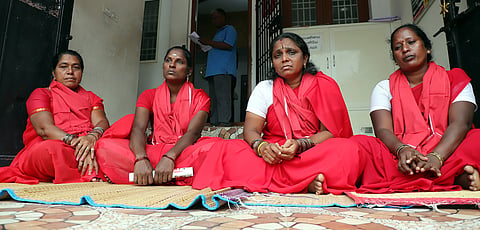 The workers vowed to continue their protest until demands are met 
