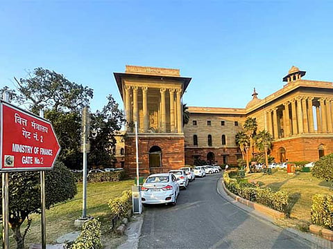 Finance Ministry building in New Delhi 