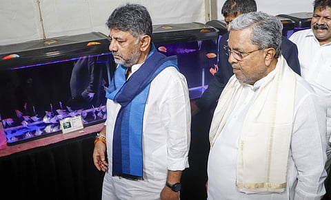 Chief Minister Siddaramaiah and DCM DK Shivakumar. 