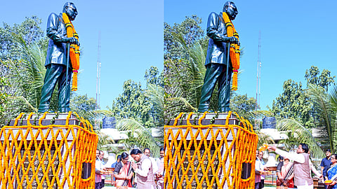 Mohan Charan Majhi  paid Floral tribute to ‘Utkala Kesari’ Dr. Harekrushna Mahatab at Odisha Assembly on his birth anniversary, honoring his legacy in politics, literature, and social development.