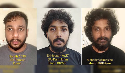 Three men, including a London-educated MBA graduate, were arrested by the Anti-Narcotics Intelligence Unit (ANIU) and the Thirumangalam police on Thursday in a drug case. 