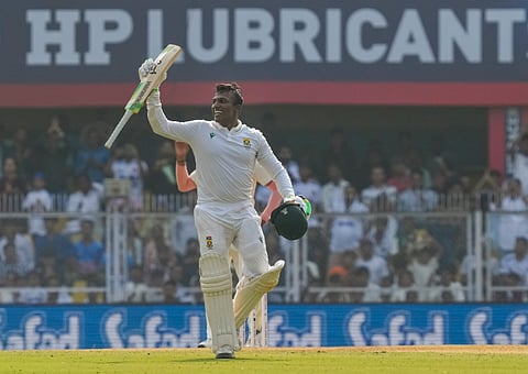 Senuran Muthusamy celebrates his century