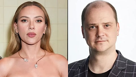(L) Scarlett Johansson; (R) Mike Flanagan