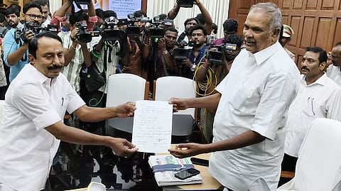 KA Sengottaiyan tendered his resignation as MLA on Wednesday.