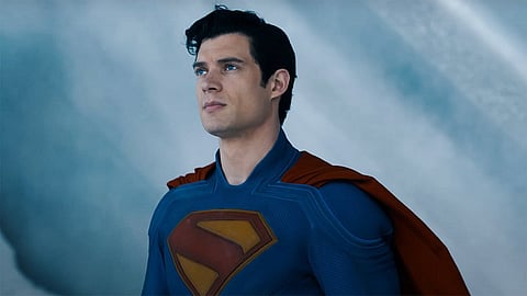 A still from James Gunn's Superman