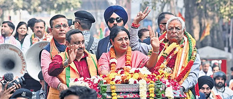 The voter turnout stood at 38.51 per cent, significantly lower than the 50.47 per cent recorded in the 2022 MCD elections for 250 wards.