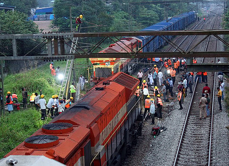 Restoration work is expected to continue until the affected track is declared safe for train operations.