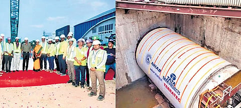 The Chennai metro rail completed a complex tunnelling breakthrough, while simultaneously launching another tunnel boring machine in Kolathur 