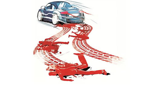 At Kanteikolia, an unidentified vehicle hit their two-wheeler from behind and sped away. 
