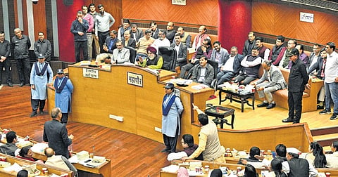 MCD House meeting chaired by Mayor Raja Iqbal Singh on Tuesday.