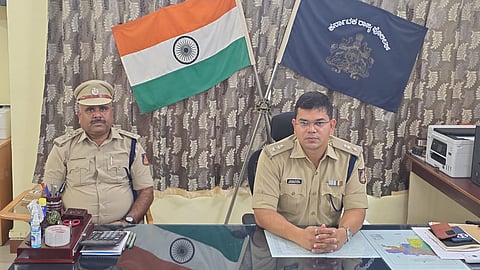 KGF Superintendent of Police Shivanshu Rajput  and Deputy Superintendent of Police Lakshmiah.
