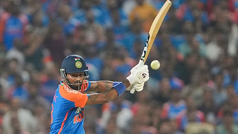 Hardik Pandya made a winning comeback in India's domestic T20 competition for his team Baroda as he scored 77 not out and took one wicket with his pace bowling.