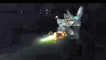 One rescued, another feared drowned 
after car plunges into Birupa river 