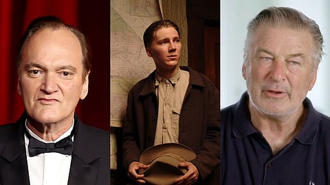 Filmmaker Quentin Tarantino,  Actor Paul Dano and Actor Alec Baldwin. (L-R)