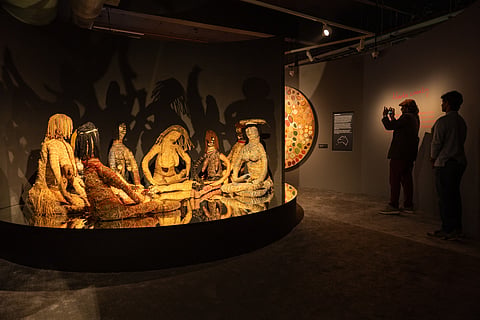 At the exhibition at Delhi's Humayun's Tomb Museum 