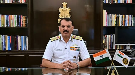 Indian Navy chief Admiral Dinesh K. Tripathi 