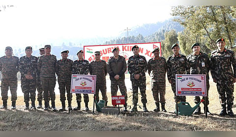 The Indian Army and Nepal Army jointly witnessed and validated the two-day Battalion-level Validation Exercise conducted as part of Exercise Suryakira.