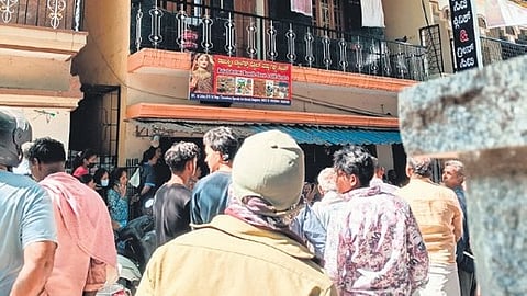 Sudha and her son Mounish stayed with her mother on the second floor of the house near Tavarekere 