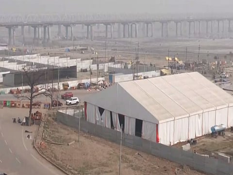 This was the third fire incident reported at the Mela site in the past three days. 