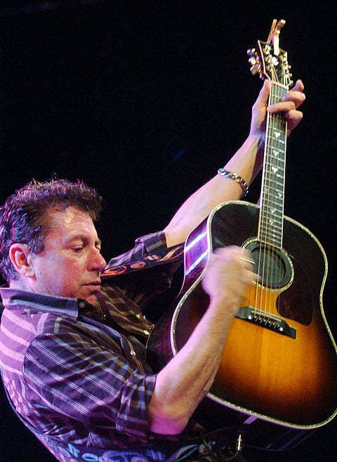 Joe Ely performs during the "Tsunami Relief  - Austin to the South Asia" concert at the Austin Music Hall in Austin, Texas, Sunday, Jan 9, 2005.