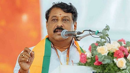 BJP state president Nainar Nagenthran