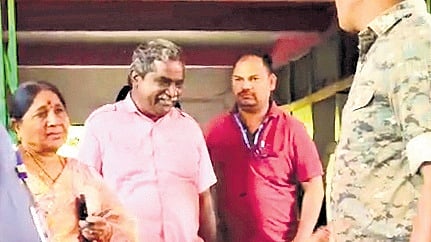NIA authorities arrest Gade Innaiah in Jangaon on Sunday