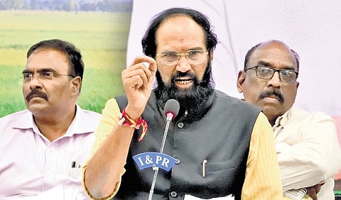 Irrigation and Civil Supplies Minister N Uttam Kumar Reddy.